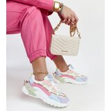 Gemre Multicolored platform sneakers with rhinestones Rutf | Shoptok.si