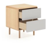 Kave Home Siva/v naravni barvi nočna omarica Anielle – | Shoptok.si