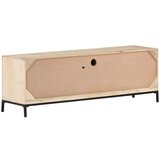 vidaXL TV ormarić 120x30x40 cm od masivnog drva manga i prirodne trske | shoptok.hr