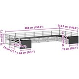  Setovi sofa 10 kom. Čvrsto drvo akacije | shoptok.hr