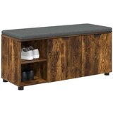  Klupa za hodnik s jastukom Dimljeni hrast 100 x 38 x 46 cm | shoptok.hr
