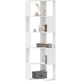  The Living Store Kotna knjižna omara 5-nadstropna bela 50x50x179 cm - Kotna Knjižna Omara, (21555051) | Shoptok.si