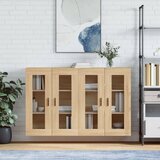 Maison Chic Stenska omarica - Zidna omarica 2 kosa sonoma hrast inženirski les iu1240, (22063490) | Shoptok.si