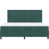 Box spring krevet Tamnozelena 200 x 200 cm Baršun | shoptok.hr