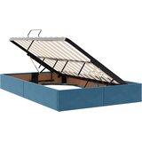  Krevet s prostorom za pohranu s LED-om Tamno plava 120 x 200 cm | shoptok.hr