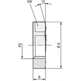  Sigurnostna matica PG48, poliamid crne boje (RAL 9005) LappKabel SKINTOP GMP-GL PG 48 RAL 9005 BK 25 kom Cijene