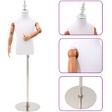  Podesiva lutka 120-150 cm s postoljem Uniseks PP Bijela | shoptok.hr