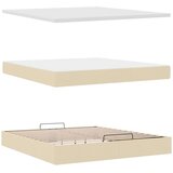  Otomanski krevet s madracem i LED krem 160x200cm tkanine | shoptok.hr