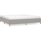  Posteljni okvir svetlo siv 200x200 cm blago, (20726945) | Shoptok.si