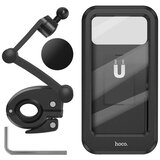 hoco. Držalo za kolo Rider (CA101) - za telefone 4,5 - 7 palcev IPX4 nastavljivo - črno | Shoptok.si