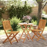  3-dijelni sklopivi bistro set od masivnog bagremovog drva | shoptok.hr