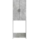  Kabinetska WC HAARLEM Betonska siva 66 x 25,5 x 190 cm | shoptok.hr