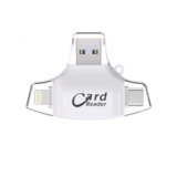 JWD čitač kartica sd microsd na type c lightning usb 2.0 JWD-84 beli | ePonuda.com