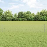 vidaXL varjena žična ograja s 5 U stolpci Srebrna 0.4x10 m jeklo Cene