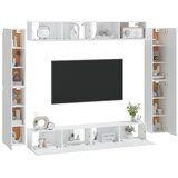  8-dijelni set TV ormarića bijeliod konstruiranog drva | shoptok.hr