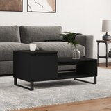 vidaXL Stolić za kavu crni 100 x 50 x 45 cm od konstruiranog drva Cijene