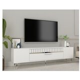 Hanah home tv polica Dekolp1 white silver Cene