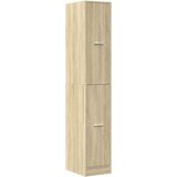 vidaXL Lekarniška omara sonoma hrast 30x41x174,5 cm inženirski les | Shoptok.si
