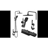 REA Bath Termostatski set za prhanje ROB Black Cene