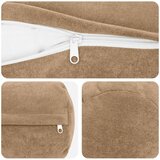  Jastuk s jastukom HEERLEN 6 kom. Sivosmeđa Mikrofibra Flis - Sivosmeđa Ø 15 x 40 cm 6 | shoptok.hr