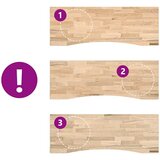  Ploča za radni stol 140x50x2,5cm netretirane masivne hrastovine | shoptok.hr