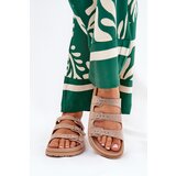 Boto Ladies Slippers With Straps And Buckles Beige Uliri | Shoptok.si
