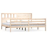 Furnova Posteljni okvir iz trdnega lesa 200x200 cm, (22044928) | Shoptok.si
