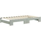 vidaXL Izvlečna dnevna postelja z vzmetnico sv. siva 100x200 cm blago | Shoptok.si