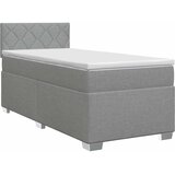  Boxspring krevet s madracem Svjetlosiva 90 x 200 cm Tkanina | shoptok.hr