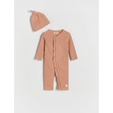 Reserved Babies` jumpsuit & cap - oranžna Cene