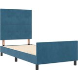  Postelja Temno modra 90x200 cm Žamet, (22049059) | Shoptok.si