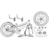  Otroško Kolo 14 Palcev za 3-5 let Svetlo zelena - - Zelena - 1,1 - 104 x 51 x 73 cm - 2025- | Shoptok.si