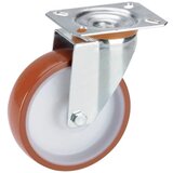 DÖRNER&HELMER 731551 Okretni kotač od poliamida 100x30 mm Gl, PU guma, ploča 100x85 mm | Eponuda.ba