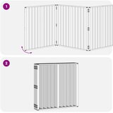  Vrata za pse 8 pcs Crna 80 x 80 cm Cinkani čelik | shoptok.hr
