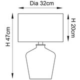  Endon 61198 - Stona lampa WALDORF 1xE27/10W/230V sjajni hrom/bela | Eponuda.com