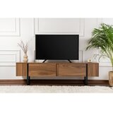 Hanah home tv polica serenity walnut black cene