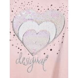 Desigual Majica 'Heart strass' plava / siva / roza / crna / bijela | shoptok.hr