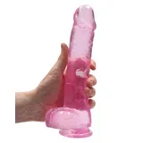 Realistic Dildo with Balls 9" 22 cm Pink