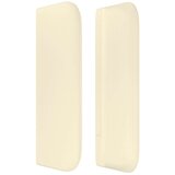  Uzglavlje s ušima krem 203x16x78/88 cm od umjetne kože | shoptok.hr