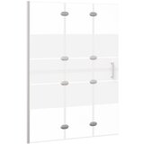  Sklopiva pregrada za tuš ESG 100 x 140 cm bijela | shoptok.hr