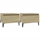  Bočni stolići 2 kom boja hrasta 50x46x35 cm konstruirano drvo | shoptok.hr