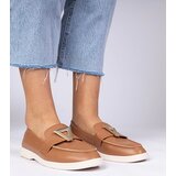 Gemre Brown women's loafers with an elegant Viletta decoration | Shoptok.si