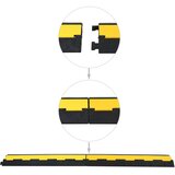  Rampe za zaštitu kabela s 2 kanala 4 kom gumene 101,5 cm | shoptok.hr