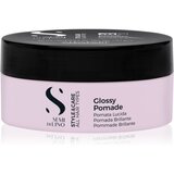 ALFAPARF MILANO Semi di Lino Style&Care Glossy Pomade voskasta pomada za ukrotitev in oblikovanje pričeske z visokim sijajem 100 ml u
