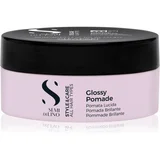 ALFAPARF MILANO Semi di Lino Style&Care Glossy Pomade voskasta pomada za ukrotitev in oblikovanje pričeske z visokim sijajem 100 ml