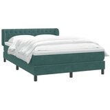 Box Spring krevet s madracem tamno zeleni 160x220 cm baršun | shoptok.hr