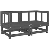  6-dijelna vrtna garnitura siva od masivne borovine | shoptok.hr