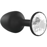 Dorcel Geisha Plug Diamond XL - analni dildo z belim kamnom (črn) | Shoptok.si