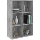 Ormarić Knjižna omara/komoda betonsko siva 66x30x97,8 cm iverna plošča, (20622921) | Shoptok.si