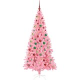 vidaXL Božično drevo med 300 LED z stojalom Roza 180 cm PVC | Shoptok.si